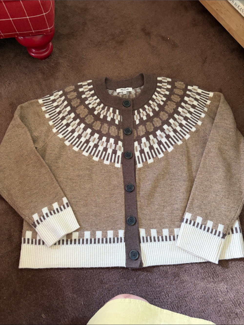 Wool Madewell Fairisle Cardigan